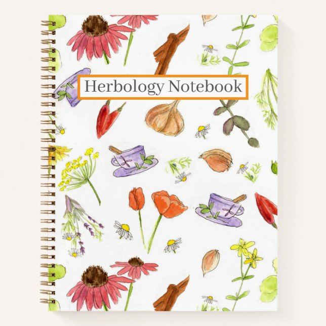 Herbology Notebook Medicinal Herb Recipes Study (Front)