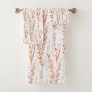 Herbs and flowers of the steppes  bath towel set