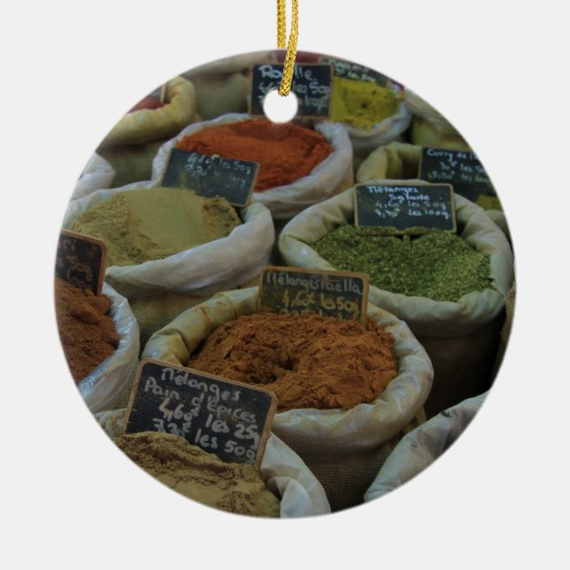 Herbs and spices Christmas ornament (Front)