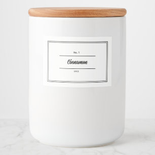 Herbs And Spices Jar Label 