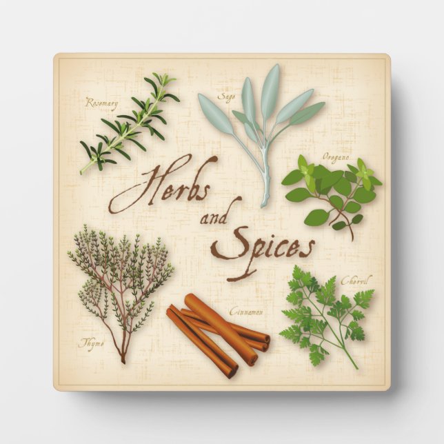 Herbs and Spices Plaque (Front)