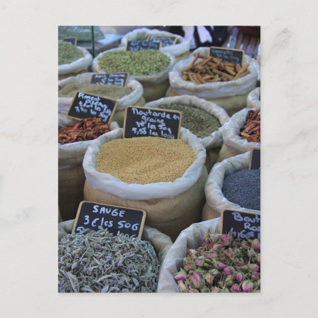 Herbs and Spices Postcard (Front)