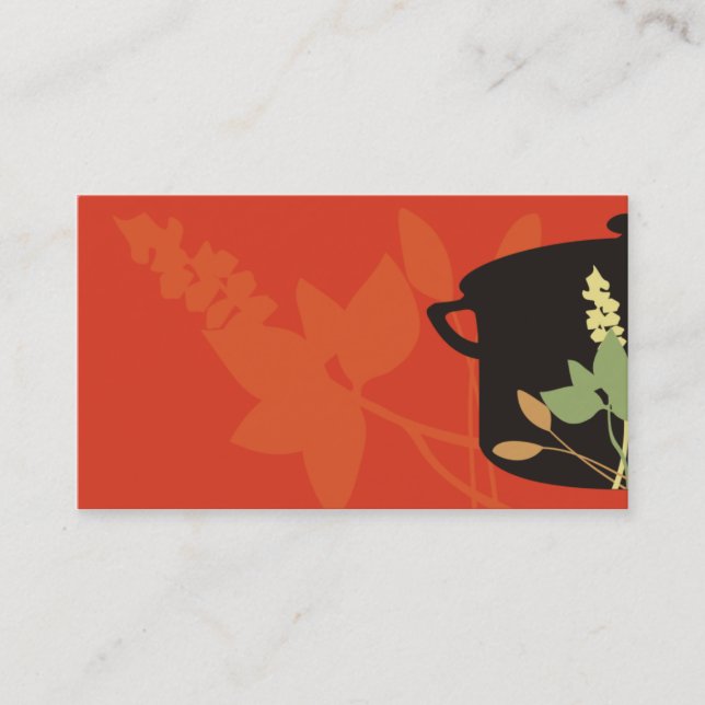 herbs cooking pot business card (Front)