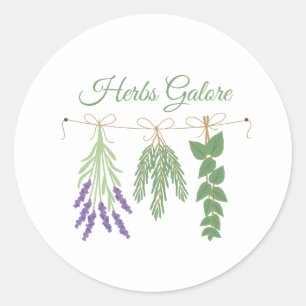 Herbs Galore Classic Round Sticker