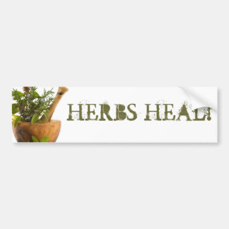 HERBS HEAL! BUMPER STICKER