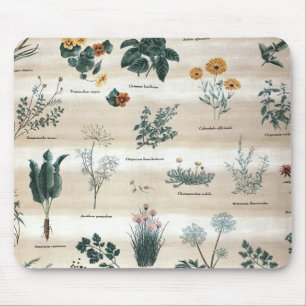 Herbs Plants Flowers Mouse Pad