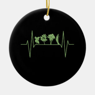 Herbs Plants Heartbeat Ceramic Tree Decoration