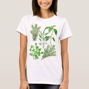 Herbs Rosemary Sage Thyme Mint Parsley Kitchen T-Shirt