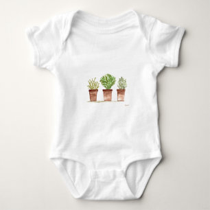 Herbs sage, rosemary, thyme baby bodysuit