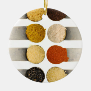 Herbs Spices & Powdered Ingredients Ceramic Tree Decoration
