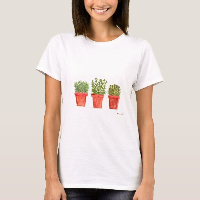 Herbs thyme rosemary mint T-Shirt (Front)