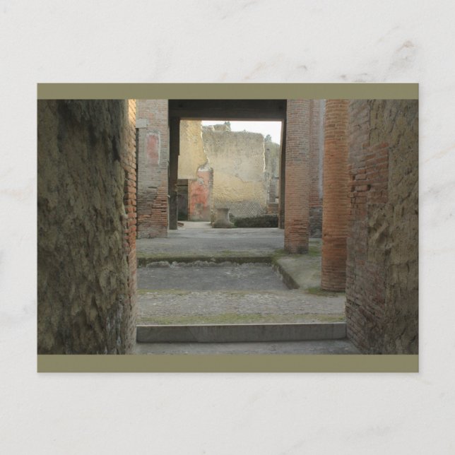 Herculaneum Ruins, Campania, Italy Postcard (Front)