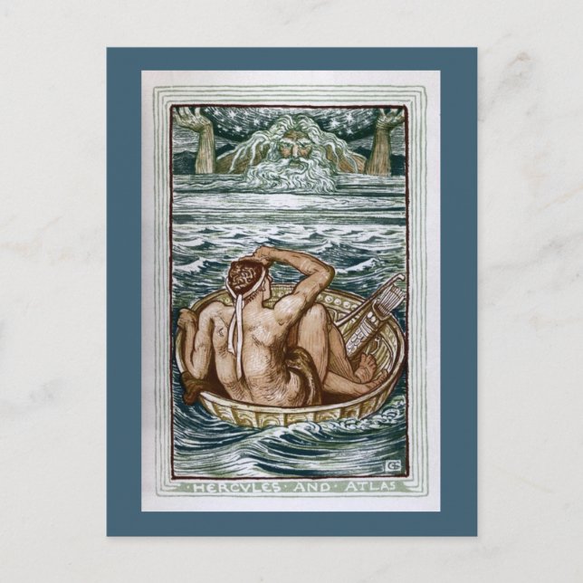 Hercules and Atlas Postcard (Front)