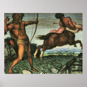 Hercules and Nessus by Franz von Stuck Poster