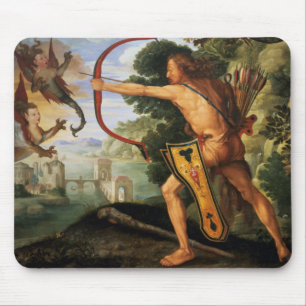 Hercules and the Stymphalian birds, 1600 Mouse Pad