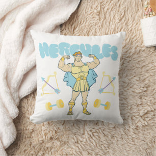 Hercules Arrows and Dumbbells Flex Throw Pillow
