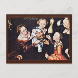 Hercules At Omphale By Lucas Cranach Der Ältere (B Postcard