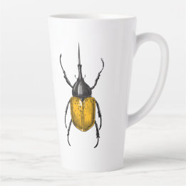 Hercules beetle latte mug