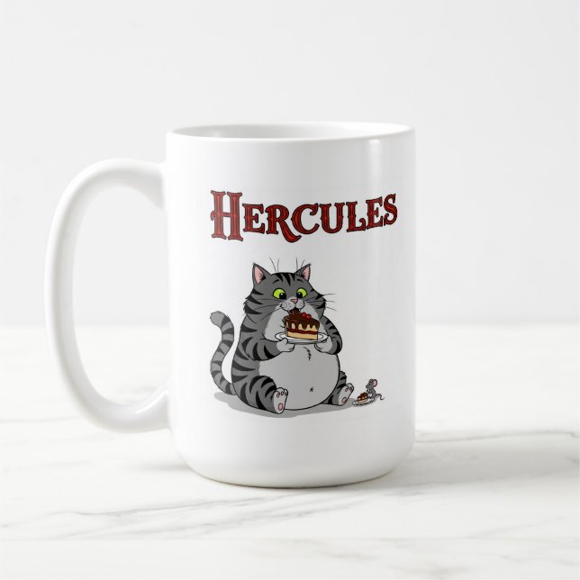 Hercules Cake and Mouse Coffee Mug (Left)
