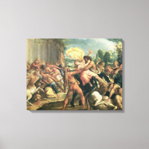 Hercules, Deianeira and the centaur Eurytion Canvas Print