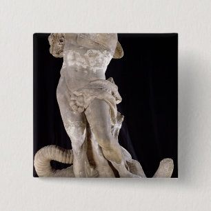 Hercules Fighting the Lernaean Hydra 15 Cm Square Badge