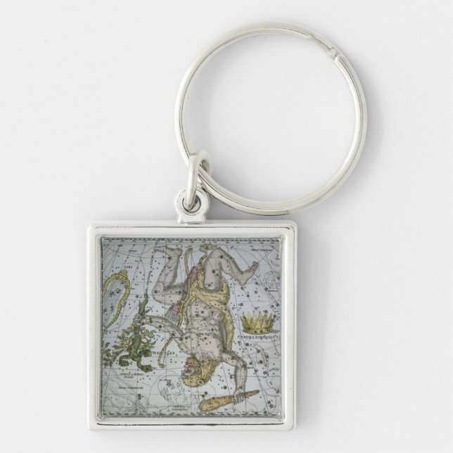 Hercules, from 'A Celestial Atlas', pub. in 1822 ( Key Ring (Front)