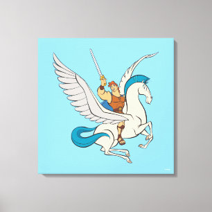 Hercules Riding Pegasus Canvas Print