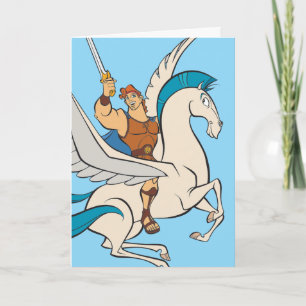 Hercules Riding Pegasus Card