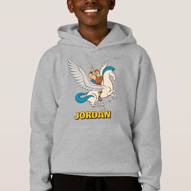 Hercules Riding Pegasus Hoodie (Front)