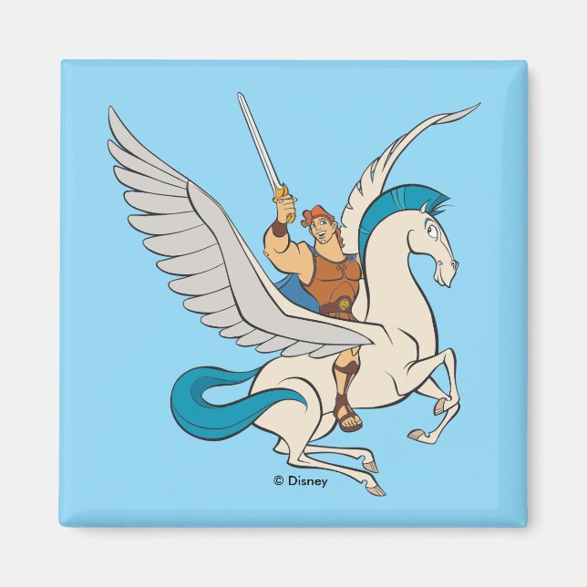 Hercules Riding Pegasus Magnet (Front)