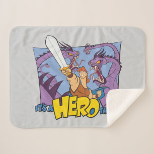 Hercules vs Hydra - It's a HERO Thing Sherpa Blank Blanket