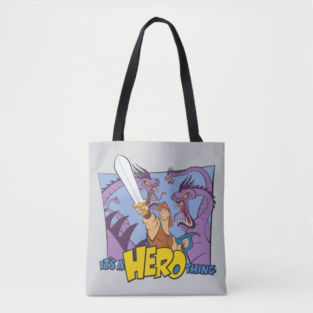 Hercules vs Hydra - It's a HERO Thing Tote Bag (Front)