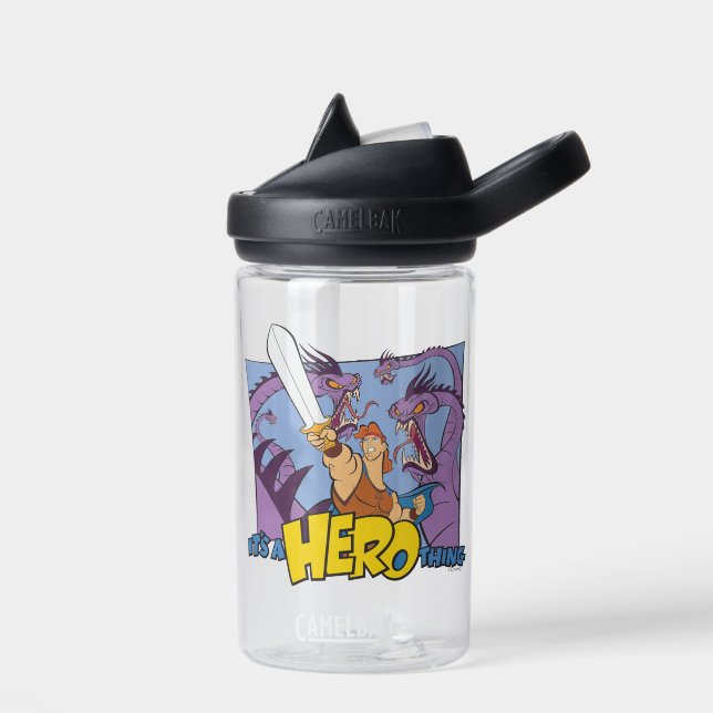 Hercules vs Hydra - It's a HERO Thing Water Bottle (Left)