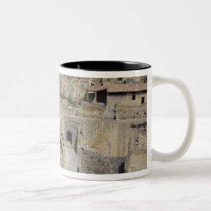Herculium, Ercolano, Campania, Italy Two-Tone Coffee Mug
