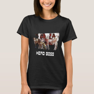 Herd Boss Big Cow Leader Of The Pack Xmas T-Shirt