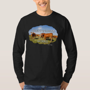 Herd Immunity Works Cows Fun Vaccinated T-Shirt