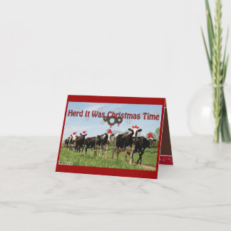Herd it Was Christmas2 Edit Holiday Card
