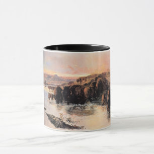 Herd of Buffalo (by Charles M. Russell) Mug