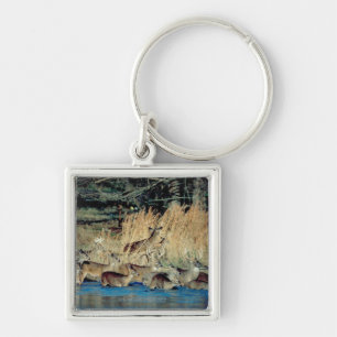 Herd of deer 2 key ring