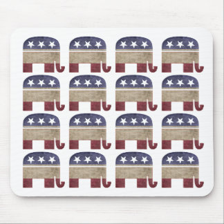 Herd of Elephants Republican GOP Mouse Pad