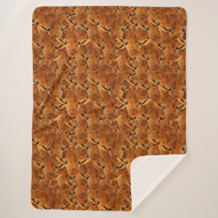 Herd of Giraffes Sherpa Blanket