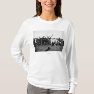 Herd of Reindeer in Alaska Photograph T-Shirt