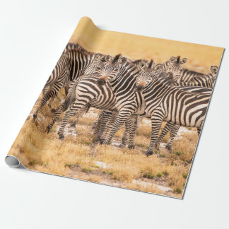 HERD OF ZEBRAS WRAPPING PAPER