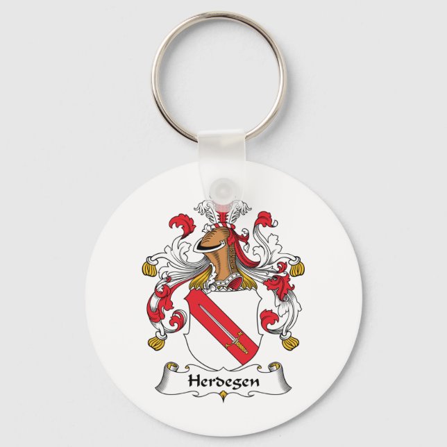 Herdegen Family Crest Key Ring (Front)