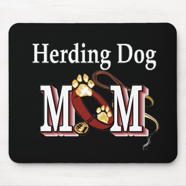 Herding Dog Mum Gifts Mouse Pad (Front)