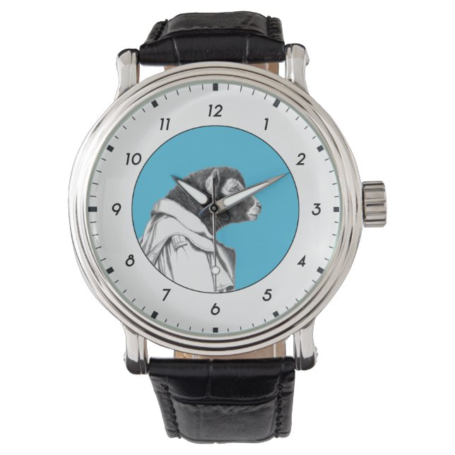 Herdwick Lamb in Trench Coat (Old-School Blue) M1 Watch (Front)
