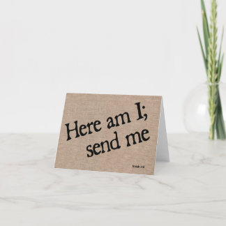 Here am I - Card