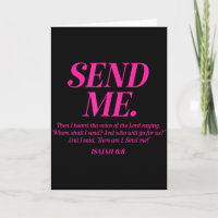 Here Am I Send Me Isaiah 6_8 Christian Bible Verse