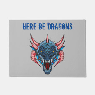 Here Be Dragons Doormat