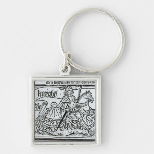 'Here Begynneth the Knightes Tale' Key Ring